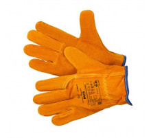 Перчатки спилковые оранжевые Cowsplit Leather Driver Gloves р.10 (XL) Aura