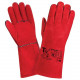 Краги спилковые красные Cowsplit Leather Welding Gloves р.11 (XXL) Norma