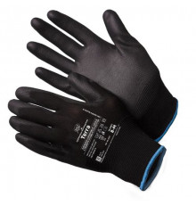 Перчатки нейлоновые черные с полиуретановым покрытием р.10 (XL) Terra