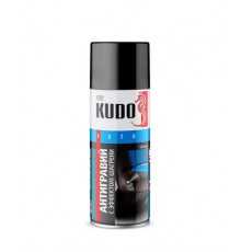 Антигравий KUDO аэрозоль черный с эффектом шагрени 520мл.