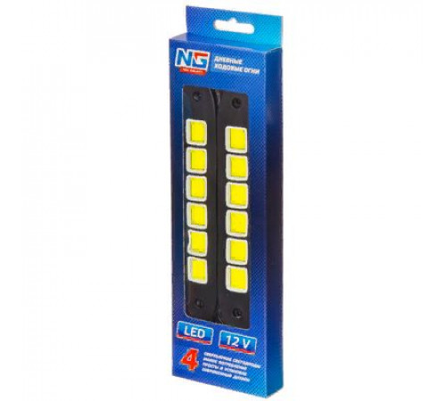 Дневные ходовые огни, LED 36шт, гибкий резин. корп., 180мм, 12V, белый, 2шт.NEW GALAXY