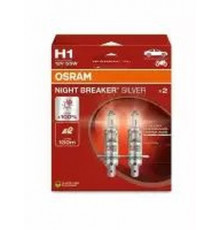 Лампы H1 12V 55W P14.5s +100% 3200K OSRAM картонный бокс