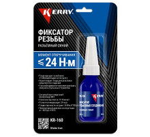 Фиксатор резьбы синий разъемный 6мл  KERRY@