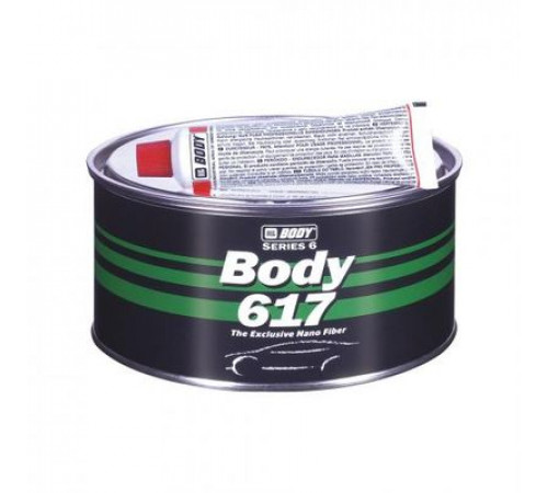 Шпатлевка HB BODY 617 NANO FIBER с укороченным стекл.  (0,5кг) ~