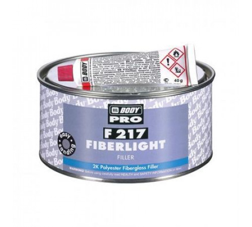 Шпатлевка BODY PRO F217 FIBERLIGHT со стекловолокном облегченная (2л) ~
