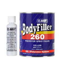Шпатлевка жидкая Body 260 (1л)+отвердитель HB BODY 705 (50мл)~ ~