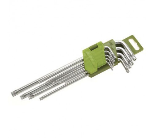 Набор ключей TORX  9пр коротких  (Т10,Т15,Т20,Т25,Т27,Т30,Т40,Т45,Т50) ДТ