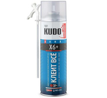 Клей-пена KUDO КЛЕИТ ВСЕ X6+ универсальный всесезонный 650 мл ~