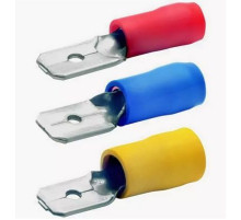 Контакт ПАПА 2,8мм изолированный(красный) 100шт
