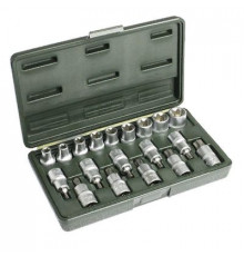 Набор головок со вставками TORX 19пр. 1/2 (E10,E11,E12,E14,E16,E18,E20,E22,E24) ДТ