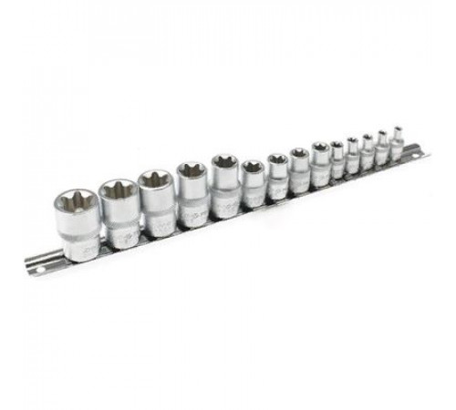Набор головок TORX 14предм 1/4 (Е4,Е5,Е6,Е7),3/8(Е 10,Е11,Е12,Е14),1/2(Е16,Е18,20,22,24) ДТ