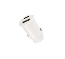 Разветвитель в прикуриватель 1USB-A+Type-C, 2.4 A белая REXANT