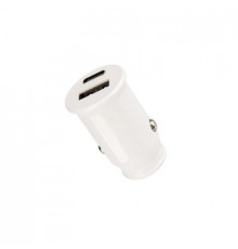 Разветвитель в прикуриватель 1USB-A+Type-C, 2.4 A белая REXANT