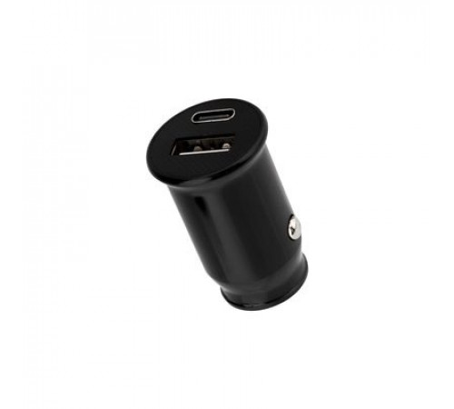Разветвитель в прикуриватель 1USB-A+Type-C, 2.4 A черная REXANT