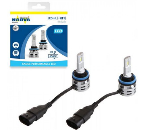 Лампы NARVA светодиод. H11 6500K Range Performance LED (к-т 2 шт.)_