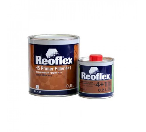 Грунт акриловый Reoflex 2К 4+1 (0,8+0,2)л серый Экопол