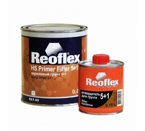 Грунт акриловый Reoflex 5+1 2К (0,8+0,16)черный Экопол