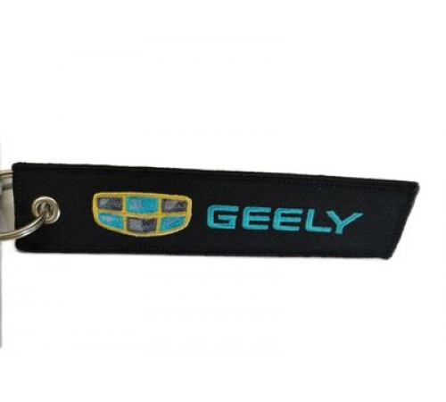Брелок ткань, вышивка Geely 13*3см BMV086-02