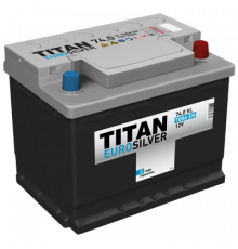 Аккумулятор TITAN EUROSILVER (6СТ-74) 700 мАч, R+ низкая (276 x 175 x 175)