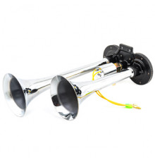 Сигнал пневматический 2-рожковый 24В хром 230/300MM TOPAUTO