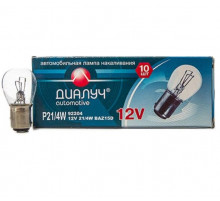 Лампа P21/4W 12V BAZ15d Диалуч (см. цоколь) ЛЧ192-4У