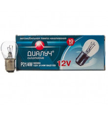 Лампа P21/4W 12V BAZ15d Диалуч (см. цоколь) ЛЧ192-4У