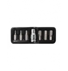 Набор бит TORX 7 предм.Т25-Т55,адаптер 1/2*3/8 АВТОМTOOL