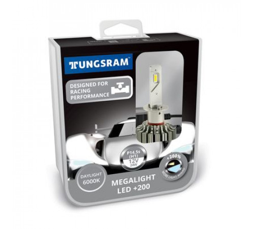 Лампы светодиодные H1 TUNGSRAM Megalight LED +200% 12V 24W 6000K_