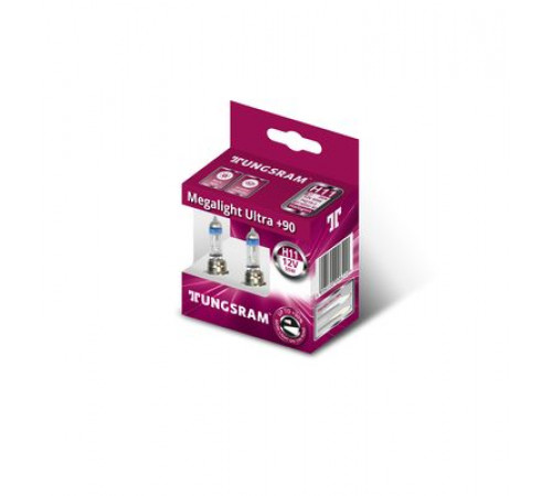 Лампы H11 TUNGSRAM Megalight Ultra +90% 55W PGJ19-2