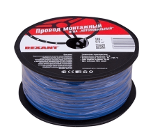 Провод ПГВА 100м. 1х0.50 мм синий, бухта REXANT