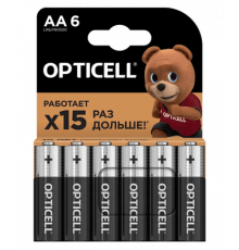 Элемент питания(батарейка) OPTICELL Basic AA 6шт