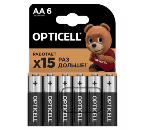 Элемент питания(батарейка) OPTICELL Basic AA 6шт