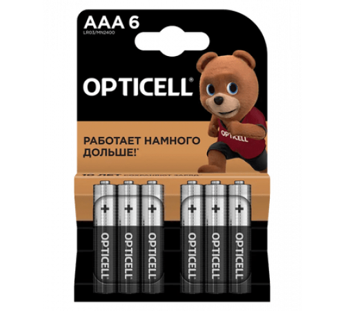 Элемент питания(батарейка) OPTICELL Basic AAA 6шт