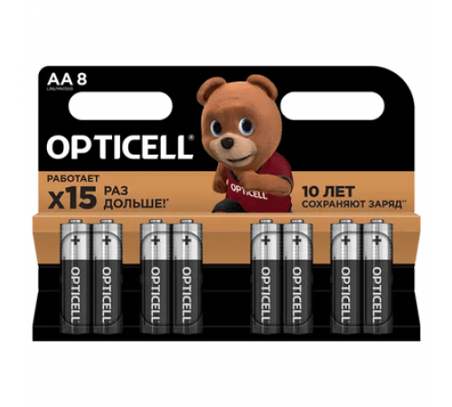 Элемент питания(батарейка) OPTICELL Basic AA 8шт