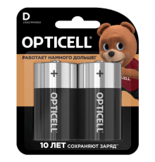 Элемент питания(батарейка) OPTICELL Basic D LR20/MN1300 2шт