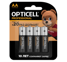 Элемент питания(батарейка) OPTICELL PROFESSIONAL AA 4шт