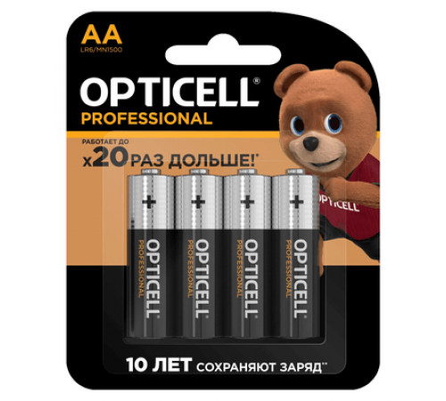 Элемент питания(батарейка) OPTICELL PROFESSIONAL AA 4шт