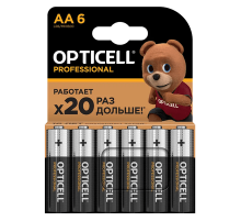 Элемент питания(батарейка) OPTICELL PROFESSIONAL AA 6шт