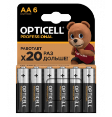 Элемент питания(батарейка) OPTICELL PROFESSIONAL AA 6шт