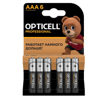Элемент питания(батарейка) OPTICELL PROFESSIONAL AAA 6шт