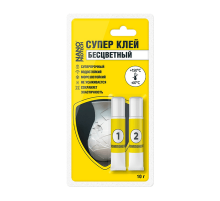 Супер клей бесцветный эпоксидный 2 компонентный NANOPROTECH, 10 гр