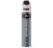 Пена полиуретановая монтажная KUDO PUR FOAM ABSOLUT 70+, проф., до -25С, вых. до 70 л, 1000 мл~ ~