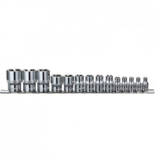 Набор головок TORX 14предм 1/4,3/8,1/2 на держателе, E4-E24, / OMBRA