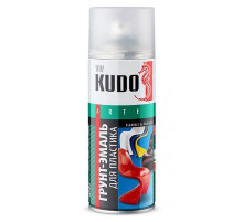 Краска-грунт для пластика белая KUDO аэрозоль 520мл