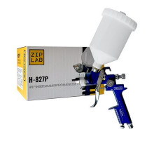 Краскопульт ZIP LAB H827P, 1.7 mm, пластиковый бачок 10110