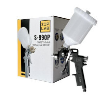Краскопульт ZIP LAB S990P, 1.3 mm, пластиковый бачок 10200