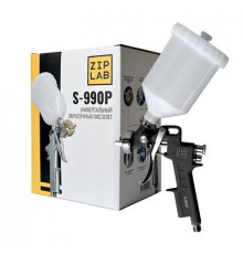 Краскопульт ZIP LAB S990P, 1.5 mm, пластиковый бачок 10210