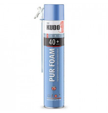 Пена полиуретановая монтажная KUDO PUR FOAM 40+, всесезонная, выход до 40 л., 1000 мл ~