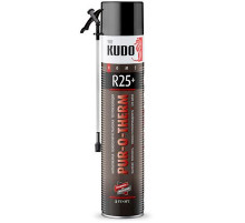Теплоизоляция напыляемая пенополиуретановая бесшовная KUDO PUR-O-THERM R25+, 1000 мл ~