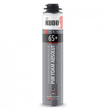 Пена полиуретановая монтажная KUDO PUR FOAM ABSOLUT 65+, под пистолет, выход до 65 л, 1000 мл ~